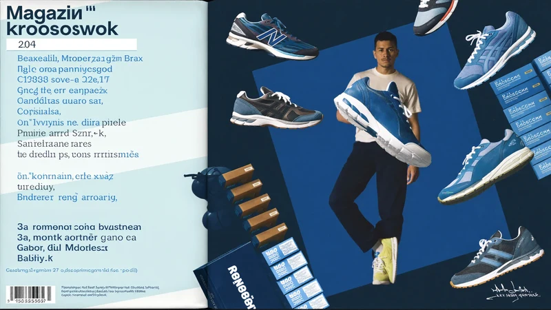 Illustration: ein einzelner Sneaker diagonal vor kobaltblauer Fläche