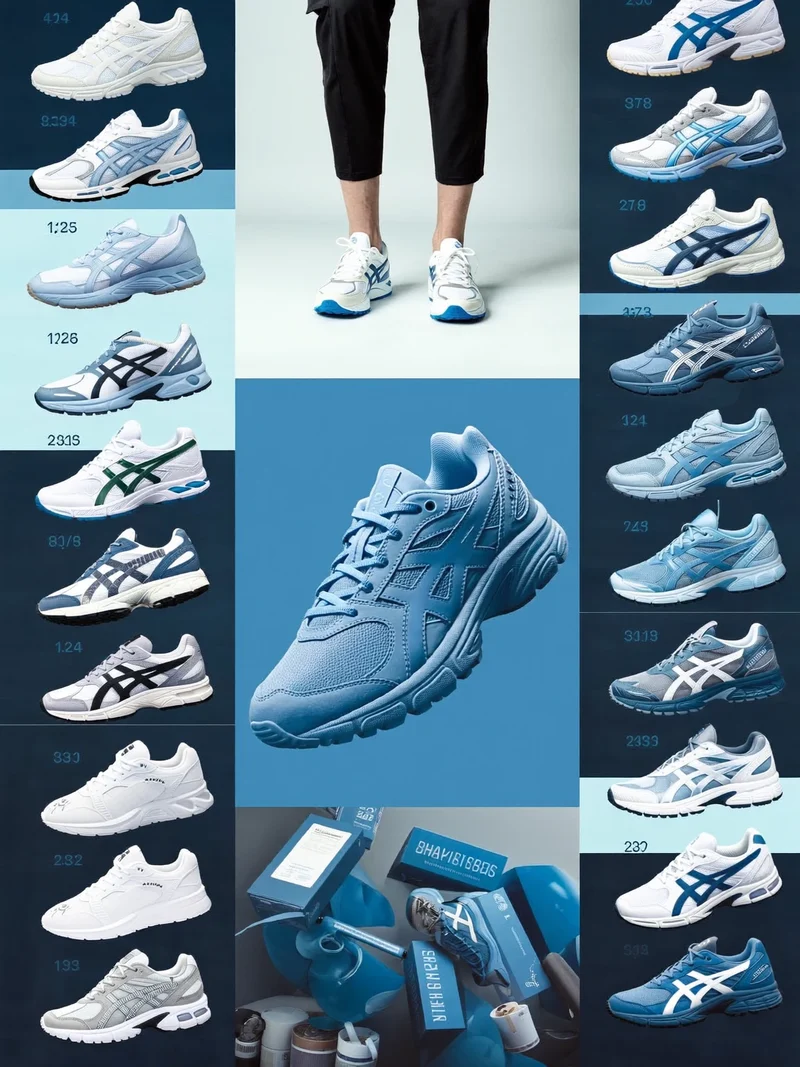 Illustration: leichte Mesh-Laufsneaker in Seitenansicht auf hellgrauem Boden