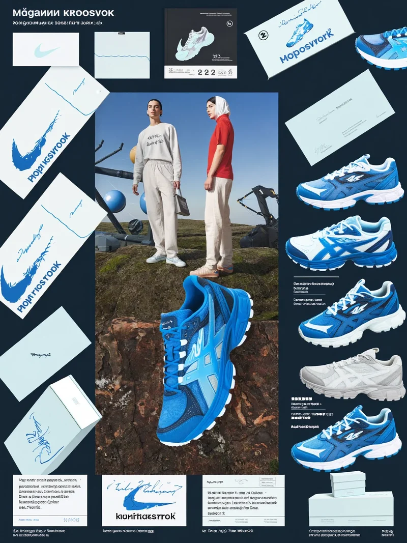 Illustration: Trail-Sneaker mit Profilsohle auf bemoostem Fels